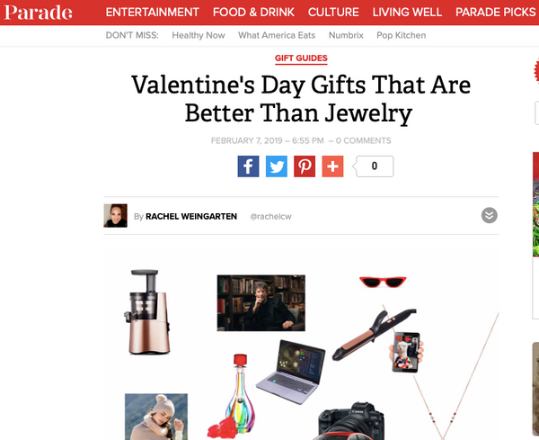 We Are In Parade.com's Valentine's Day Guide to Gifts That Are Better Than Jewelry!