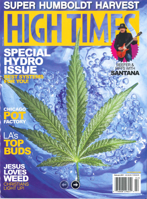 My Bud Vase Featured in High Times Magazine!