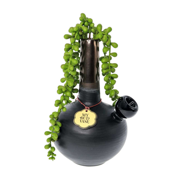 OPTIMIZE_BACKUP_PRODUCT_Black Artisan Bong that looks like a vase