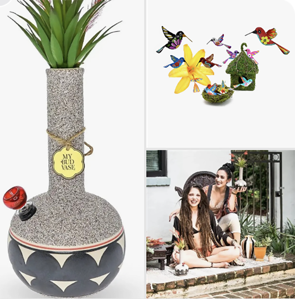 🌵 Desert Muse Coyōté Vase Bong + Colibrí Bowl Poker Bundle