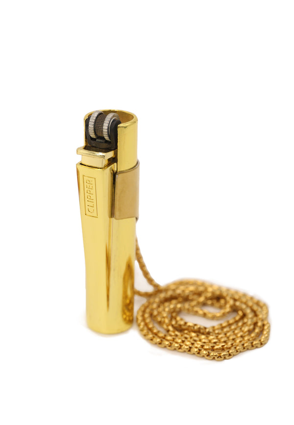 Gold Lighter with chain