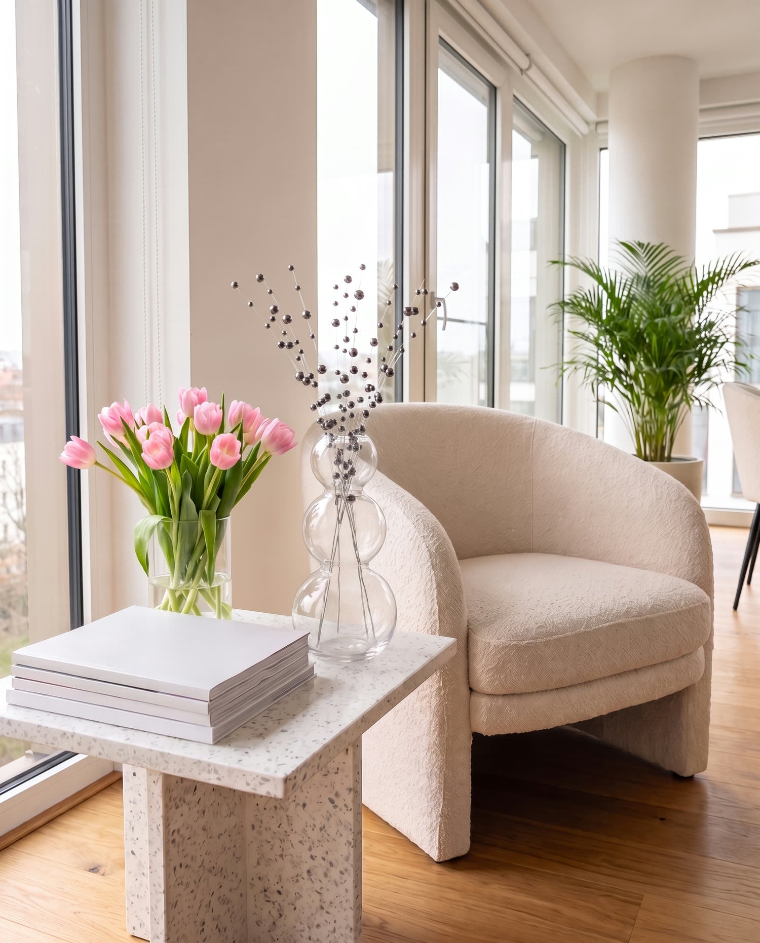 Tulips and terrazzo