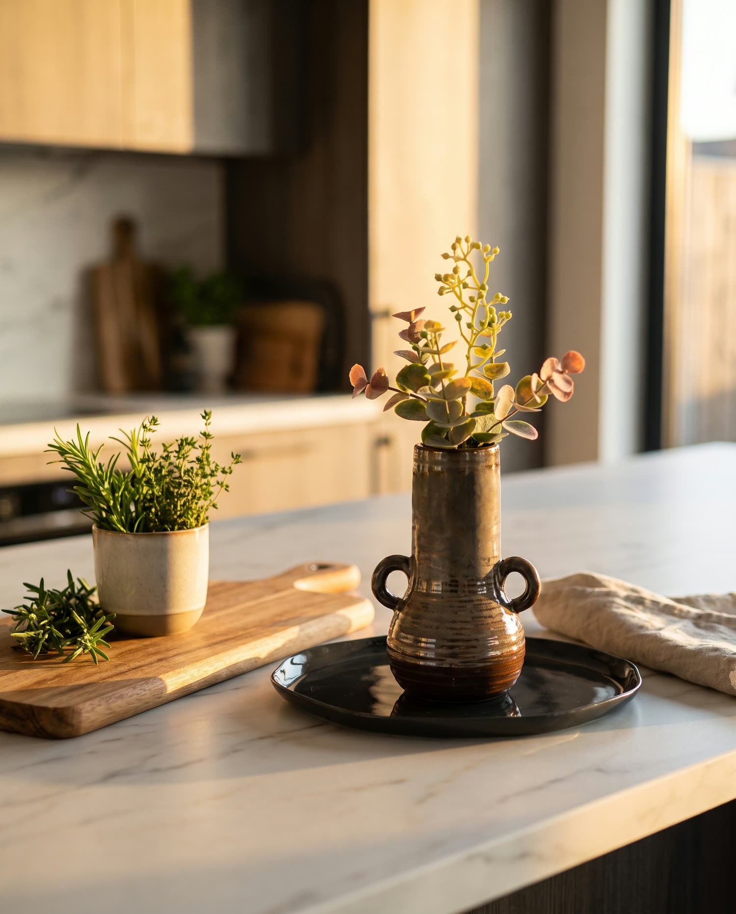 Herbs and golden light