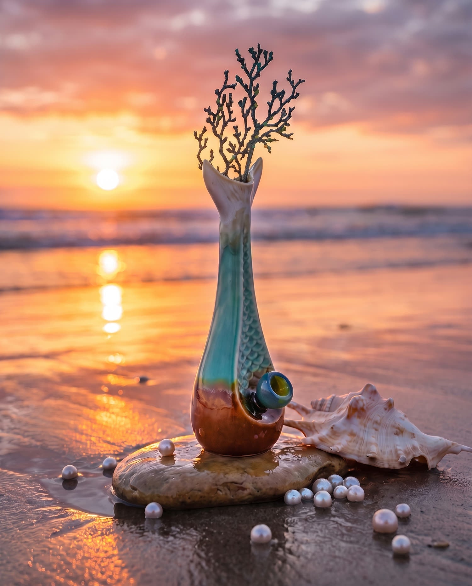 Pearls at the water's edge